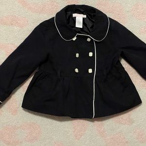 Jack and Janie light weight pea coat navy 2T